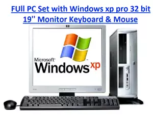 Window XP full Desktop Computer 19'' Screen Intel 2GB RAM 250GB HDDReady to use - Picture 1 of 5