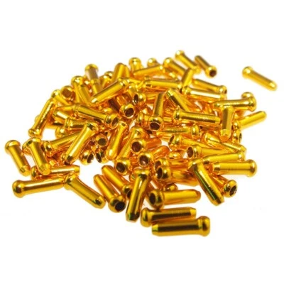 100 piezas puntas de cable de cambio engranaje de freno línea extremo tapa férulas para bicicleta bicicleta Foto 1 de 4