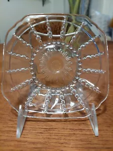 Vintage Federal Glass-Columbia Square Plate - Picture 1 of 5