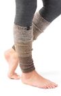 Marino Long Leg Warmers For Women - Winter Knee High One Size, Multi Brown 