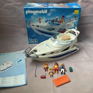 Playmobil 3645 Blue Marlin Family Yate Barco En Caja 99% Completo - Imagen 1 de 8