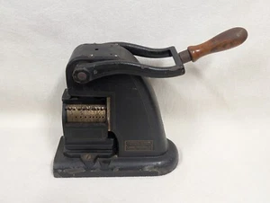 Antique Cummins Perforator Co. Initial Perforating Machine No. 100 Cast Iron - Picture 1 of 9