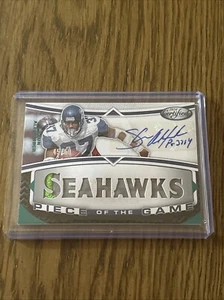 Parche pieza del juego Shaun Alexander 2024 certificado Panini automático verde azulado/50 - Imagen 1 de 4