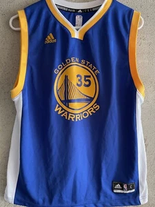 golden state warriors kids large jersey 35 durant basketball blue adidas fan tq - Picture 1 of 5