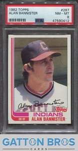 1982 Topps Alan Bannister #287 PSA 8 NM-MT