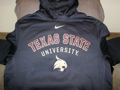 Texas State Bobcats Nike Therma-Fit KO Gray Pullover Hoodie Jacket Men's Small - Image 1 of 4