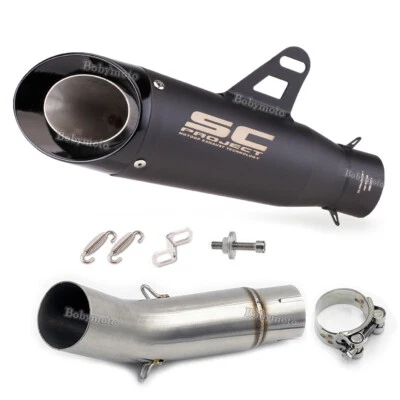 Silenciador de escape de motocicleta tubo de ligação média para Suzuki GSXR750 GSXR600 2011-2017 - Imagem 1 de 4