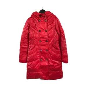 Winter weight quilted down hooded puffer coat jacket 8 - 10 - Picture 1 of 1