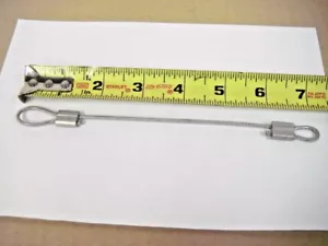 Cordino perno passacavi in acciaio rivestito in PVC lunghezza 7-1/4" - Foto 1 di 3