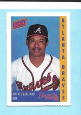 1993 Lykes Perforated Atlanta Braves Rafael Belliard