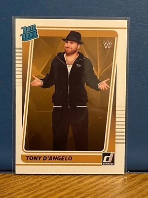 2022 Panini Chronicles WWE #117 Tony D'Angelo RC / Donruss Rated Rookie - Image 1 of 2