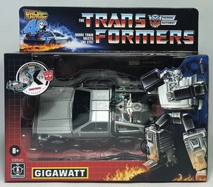 HASBRO 2025 COLLABORATIVE TRANSFORMERS x BACK TO FUTURE DELOREAN GIGAWATT SEALED - Picture 1 of 24