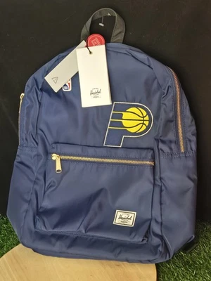 Herschel Supply Co Indiana Pacers Backpack NBA Fan Gear Gift Satin Navy Blue - Image 1 of 4