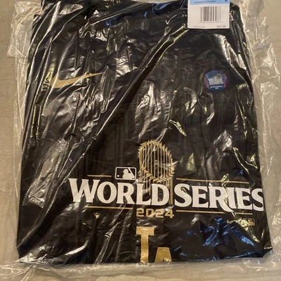 LOS ANGELES DODGERS Nike 2024 Serie Mundial Campeones Trofeo Camiseta Negra M Foto 1 de 4