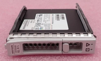 Cisco 1.9TB 2.5" SATA 6G Solid State Drive SSD UCS-SD19T61X-EV in M5 M6 Caddy - Image 1 of 4