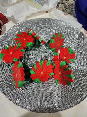 8 servilleteros de Navidad pintados en madera rojo verde Foto 1 de 2