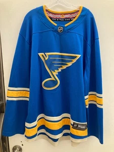 St. Louis Blues Fanatics Mens 2XL Official Licensed NHL Jersey - Picture 1 of 17