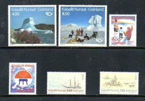 Lote de estampillas de Groenlandia - Scott #'s 240-1, 254-5, 268-9 - Como nuevas nunca montadas - Imagen 1 de 1