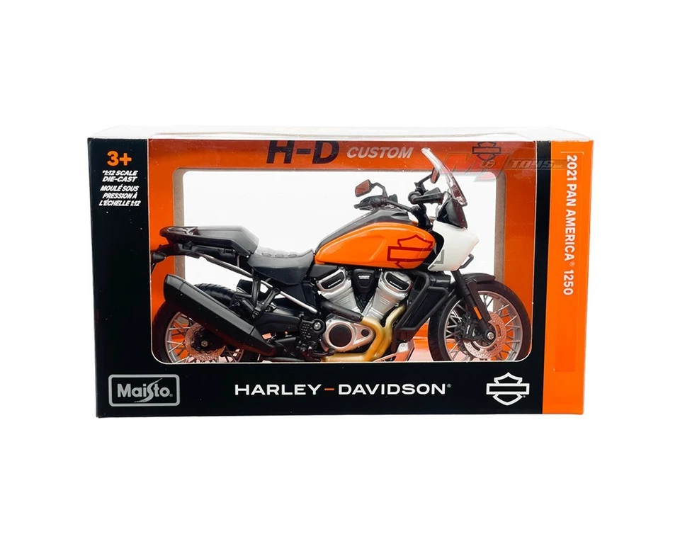 Maisto 1:12 Harley Davidson 2021 Pan America 1250 Motorcycles Bike 32338 Orange - Image 1 of 1