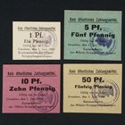 4x Graudenz (Grudziądz) KGL PoW: 1, 5, 10 + 50 Pfennig 1.6.1918