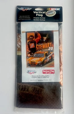#20 Tony Stewart Home Depot Wincraft 27"x 37" Vertical Flag New in Package! - Image 1 of 2