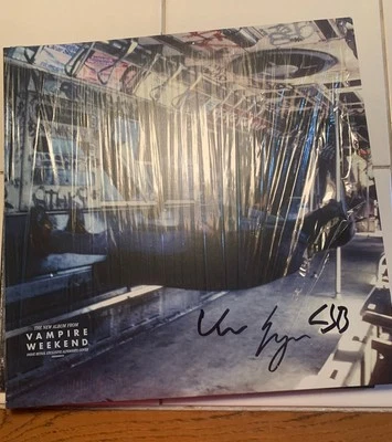 VAMPIRE WEEKEND SIGNED /autographed,, ONLY GOD WAS ABOVE US LP VINYL INDIE COVE - Image 1 of 4