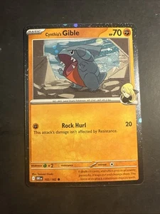 Pokémon Destined Rivals Cynthia’s Gible Cosmic Holo 102/182 2023 holográfico - Imagen 1 de 4