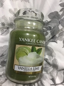 Yankee candle. Vanilla lime large candle jar brand new retired fragrance 623g - Picture 1 of 7