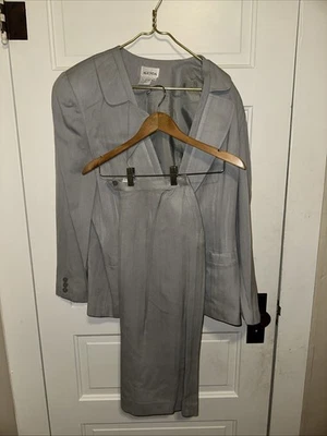 Conjunto de traje falda gris Agenda vintage para mujer talla 14M #2 Foto 1 de 4