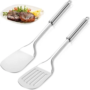 2er Pack Edelstahl Spatel Set, Metall Spatel für die Küche - Bild 1 von 5