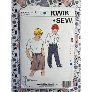 Pantalones y Pantalones Cortos Kwik Costura Patrón 1811 Niños Talla 8-14 FF SIN CORTAR - Imagen 1 de 2