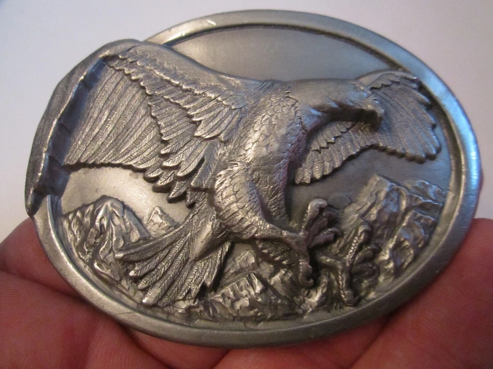 1984 BERGAMOT EAGLE DESIGN THEME BELT BUCKLE - GW-14 - Image 1 of 3