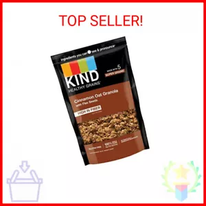KIND Healthy Grains Clusters, Cinnamon Oat Granola With Flax Seeds, Healthy Snac - Picture 1 of 2