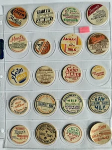 Vintage verschiedene Milchflaschenverschlüsse Posten 20 Stück - Bild 1 von 12