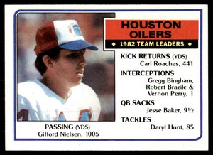 1983 Topps Gifford Nielsen A Football Cards #271