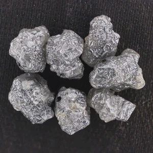 Octaedro perforado áspero diamante suelto crudo natural grande de 10,16 quilates 7 piezas - Imagen 1 de 9