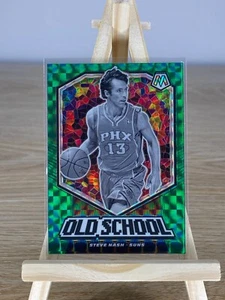 2019-20 Panini Mosaic 'Old School' #1 Steve Nash (Green Parallel) - Picture 1 of 2