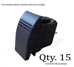 Rocker Switch Two Position ON-OFF with backlighting -15 PACK - Picture 1 of 1