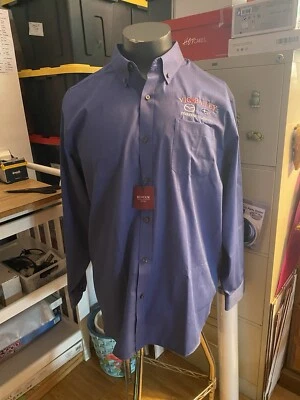 Red House RH Men’s 2XL Blue Long Sleeve Button Down Shirt Pocket Non-iron W/LOGO - Image 1 of 4