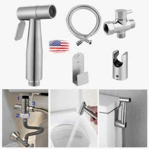 Edelstahl Shattaf Handwindelsprüher WC Bidet Bad WC - Bild 1 von 12