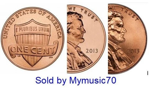 2013 P, D LINCOLN PENNY SET - 1c Lincoln Union Shield theme ** ON HAND ** Cover