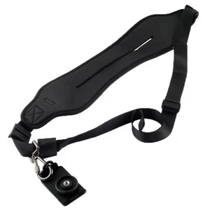 NEW Neck & Shoulder Strap Quick Release Wide Black for Cameras Canon Nikon Sony - Picture 1 of 4