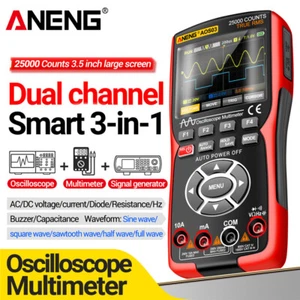 3-in-1 ANENG AOS03 Handheld Digital Multimeter + Oscilloscope + Signal Generator - Picture 1 of 21