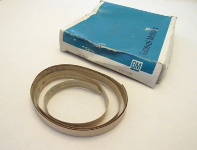 Fita de decalque preta para porta frontal NOS 1971-72 Pontiac GP G/8 Grand Prix LH GM 485282 - Imagem 1 de 4