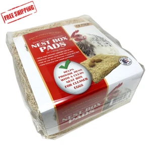 Pecking Order Nest Box Pads 10 Pack, Made with Great Lakes Aspen Excelsior Wood✅ - Picture 1 of 12