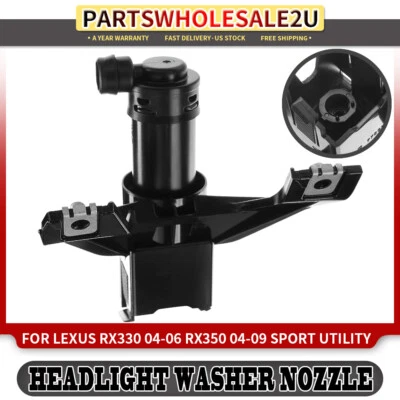 Bocal de arruela de farol dianteiro direito para Lexus RX330 RX350 2004-2009 8520748011 - Imagem 1 de 4