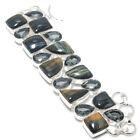 Jasper Quartz Gemstone Silver Plated Dainty Bracelet Jewelry 7-8"