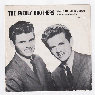 Everly Brothers ~ Wake Up Little Susie/Maybe Tomorrow ~ Picture Sleeve Only RARE - Image 1 of 2
