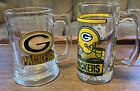 Set Of 2 Green Bay Packers Beer Mugs Pre-Owned