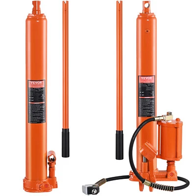 VEVOR Hydraulic Long Ram Jack 3/4/8T Flat/Clevis Base Engine Lift Hoist Cylinder Foto 1 de 2